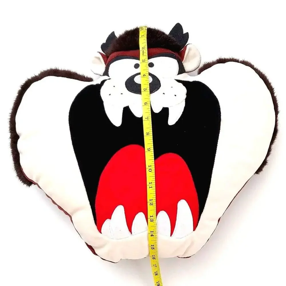 Vintage‎ 1995 Looney Tunes Taz Tasmanian Devil Soft Stuff Plush Toy Pillow Rare